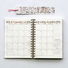 Agenda Semana a la Vista"Roses" Formato Vertical - C2designs