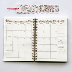 Agenda Semana a la Vista "Roses" Formato Horizontal - tienda online