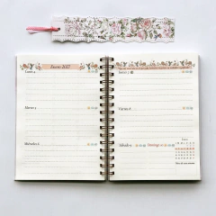 Imagen de Agenda Semana a la Vista "Roses" Formato Horizontal