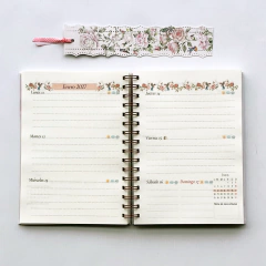 Agenda Semana a la Vista "Roses" Formato Horizontal