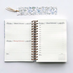Agenda Diaria "Floral Blue" en internet