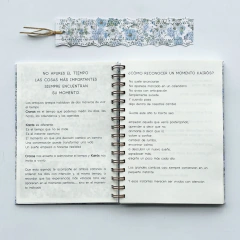 Agenda Semana a la Vista "Floral Blue" Formato Horizontal - tienda online