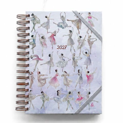 Agenda Semana a la Vista "Bailarinas" Formato Vertical