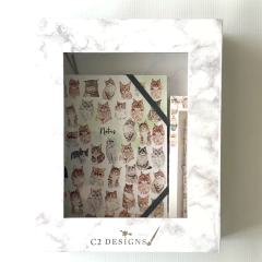 Set Caja Chica: Cuaderno Kitten + Roller Pen Kitten + Caja - comprar online