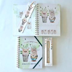 Set Caja Chica: Cuaderno La Magia + Roller Pen + Caja - C2designs