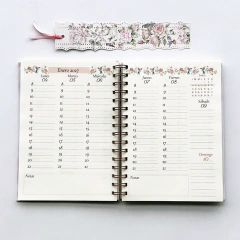 Agenda Semana a la Vista"Roses" Formato Vertical