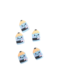 Aplique Emborrachado Lápis Azul - comprar online