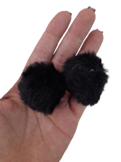 Pompom de Pelinho 40mm par - Lacinhos de Fita