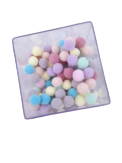 Pompom de Pelucia Candy Color 10mm pct c/50 - comprar online