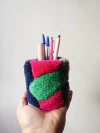 Lapicero Tufting Violeta y Verde - comprar online