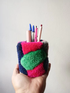 Lapicero Tufting Violeta y Verde - comprar online