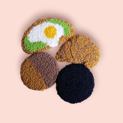 Kit Posavasos Punch Needle x 4 - comprar online