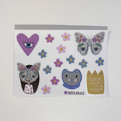 Planchita Stickers Mariposa DTF UV