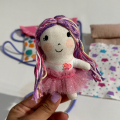 Mini Muñeca cabello Lila