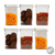 Kit X6 Contenedor Organizador Acrílico Taper Hermetico 1200c