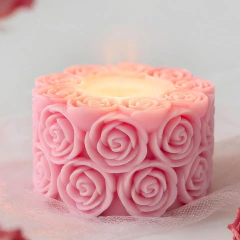 Molde Silicona Vela Aro De Rosas en internet