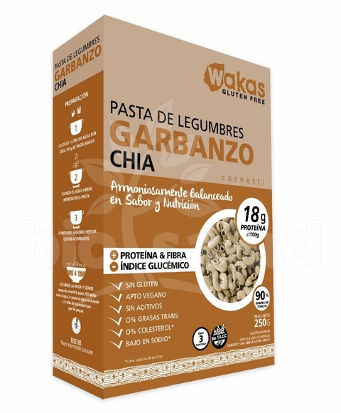 Fideos "Wakas" de Garbanzo y alubia