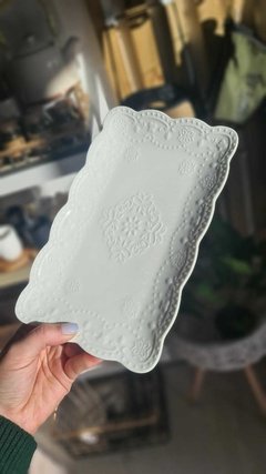 Bandejas de porcelana blanca en internet