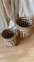 Canasto bamboo patron chico - Isolina deco home