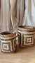 Canasto bamboo patron chico - tienda online