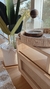 Fanal con madera y vidrio