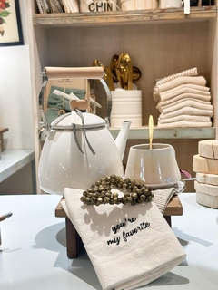 PAVA BLANCA ENLOZADA VINTAGE - tienda online
