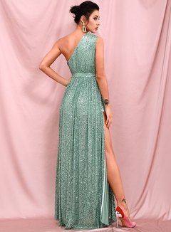 VESTIDO SIMIL ROMA LENT VERDE - comprar online