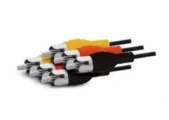 CABLE ARMADO 3 RCA X 3 RCA 1.8MTS ECONÓMICO