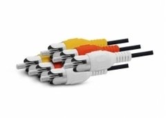 CABLE ARMADO 3 RCA X 3 RCA 1.8MTS