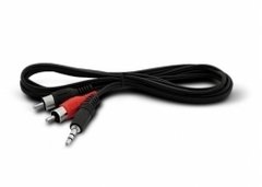 CABLE ARMADO PLUG 3.5 ST X 2 RCA