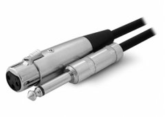 CABLE DE AUDIO PROFESIONAL (PLUG 6.5 MACHO A CANON HEMBRA) 2MTS 24AWG