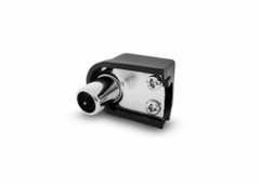 FICHA 75 OHMS MACHO PIN FINO NEGRA