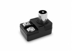FICHA ADAPTADORA CON BALUM 300/75 OHMS PIN GRUESO