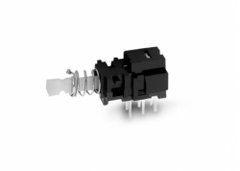 LLAVE PULSADOR TIPO PHILCO CON RETENCIÓN CON BASE