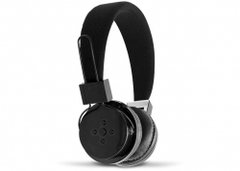 AURICULAR INALÁMBRICO (BT) DJ CON CONTROLES DIGITALES Y MIC. / FM Y MP3 PLAYER (NEGRO)