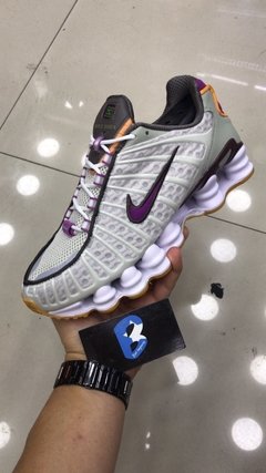 Nike Shox 12 Molas Branco Roxo