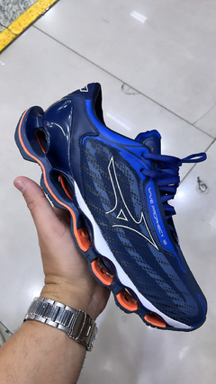 Mizuno Pro 12 Azul / Laranja