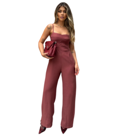 Macacão Boho alcinha alfaiataria - comprar online