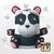 Almofada Ursinho PillowToy Panda