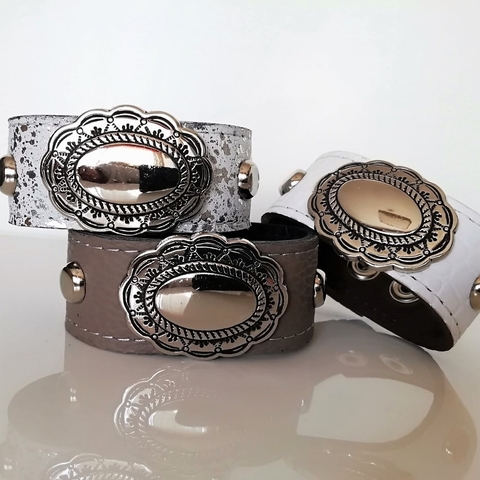 Brazalete Medallón Oval - 3cm