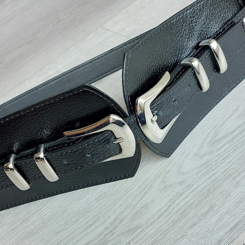 ZARAUTZ - Faja doble hebilla niquel