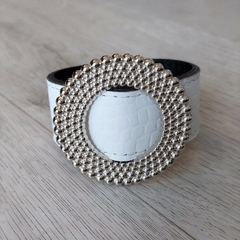 Brazalete Hebilla Redonda Motas - comprar online
