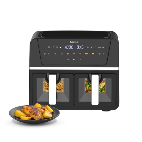 FREIDORA DE AIRE AIR FRYER DIGITAL 9LTS. HOG0199NEG. SUONO.