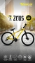 BICICLETA GCA MOUNTAINBIKE RODADO 29 21 VELOCIDADES. ALUMINIO. ZEUS 2 AMARILLA. - comprar online