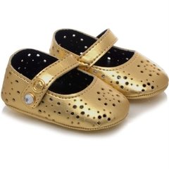 Sapatilha Bebê Fashion Dourada Pimpolho