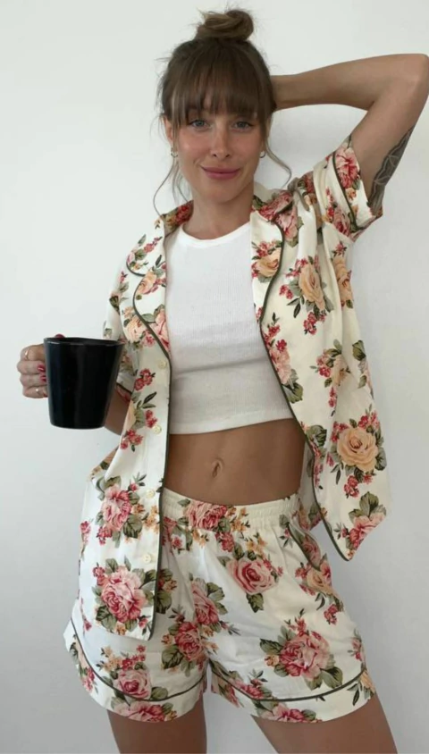 Pijama AMOUR coral - comprar online