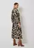 Vestido Midi Franzido Estampa Safari Giraffe 53233503 - Petulancce Moda Feminina