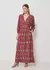Vestido Midi Decote V Estampa Element Colors 53.23.3504 - Petulancce Moda Feminina