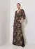 Vestido Longo Decote V Estampa Blots 53.50.3506 - comprar online