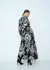 Vestido Longo Estampa Abstract Cold 53503516 - Petulancce Moda Feminina